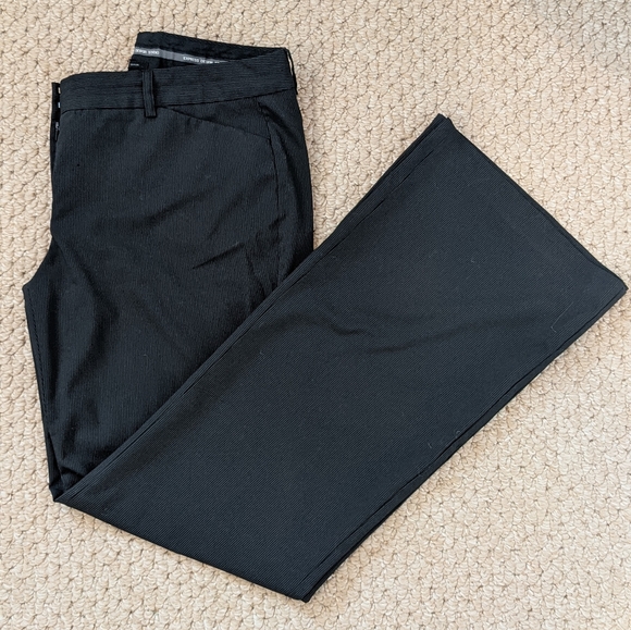 Express Editor Black Pinstripe Pants - Picture 1 of 6